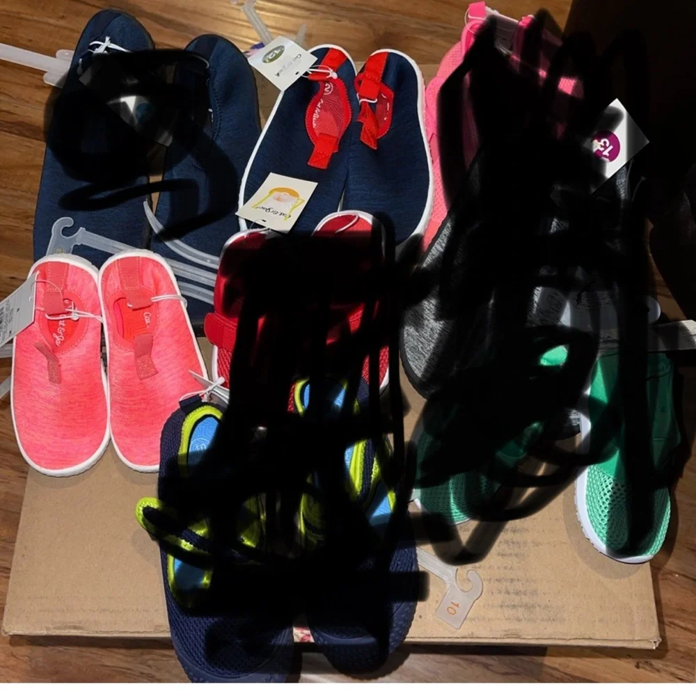 Water‎ Shoes Bundle blue and red or coral / pink NWT
